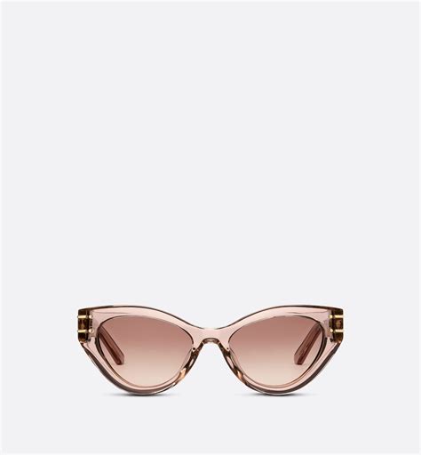 dior abstract sunglasses pink|DiorSignature B7I Translucent Pink Butterfly Sunglasses .